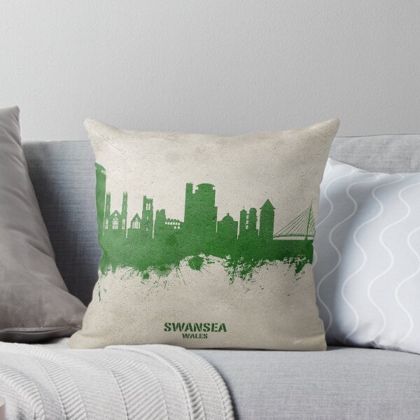 Artikelvorschau, Swansea Wales Skyline entworfen und verkauft von ArtPrints.