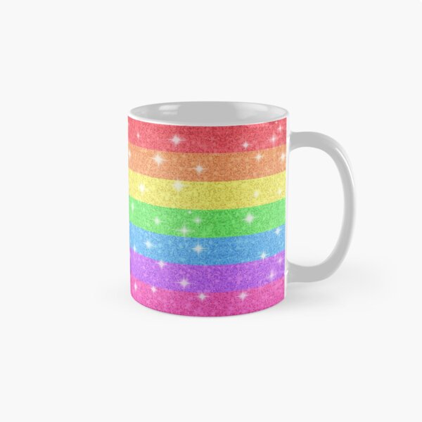 Item preview, Bold JRM Rainbow Glitter Stripes Horizontal designed and sold by macey2cute.