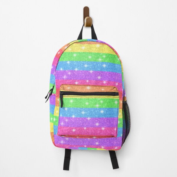 Item preview, Bold JRM Rainbow Glitter Stripes Horizontal designed and sold by macey2cute.