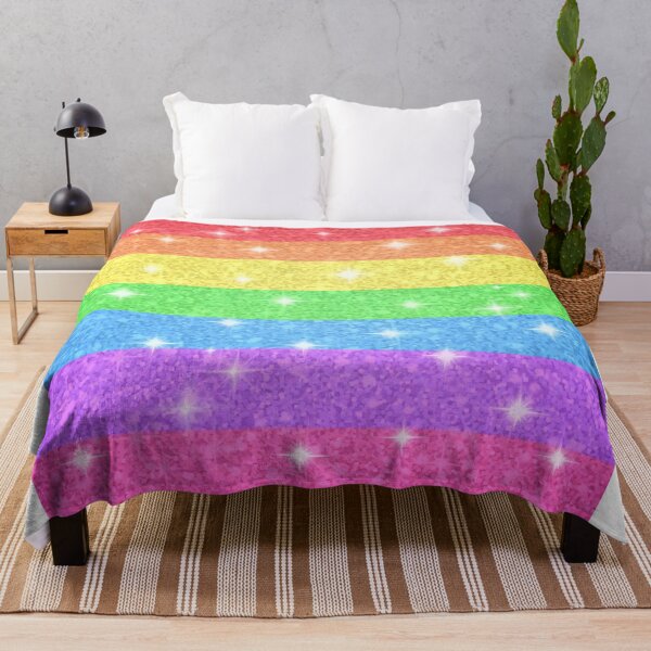 Item preview, Bold JRM Rainbow Glitter Stripes Horizontal designed and sold by macey2cute.