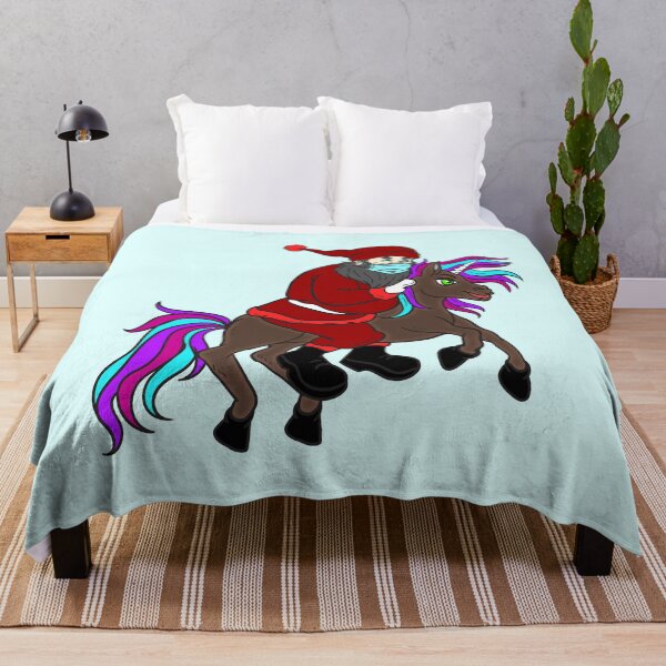 Item preview, Colorful Santa Riding Unicorn designed and sold by aventi24.