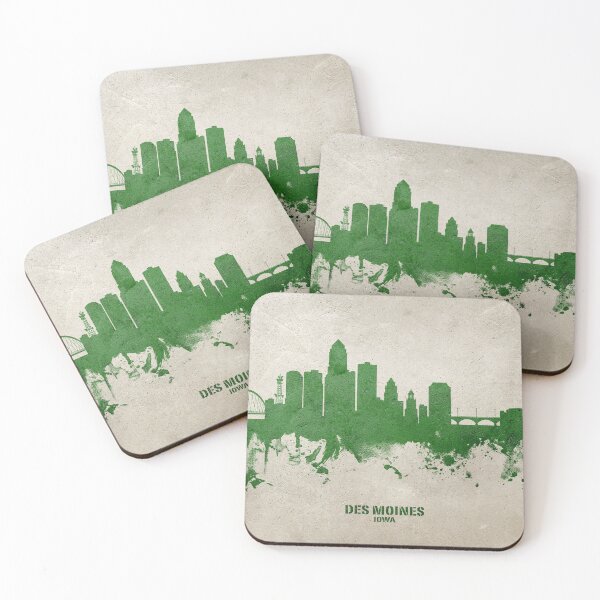Item preview, Des Moines Iowa Skyline designed and sold by ArtPrints.