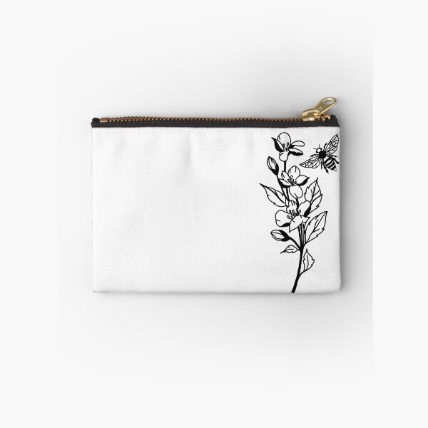 Item preview, Simple Black & White Flowers and Bees designed and sold by PorkChopUK.