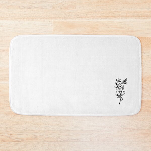 Item preview, Simple Black & White Flowers and Bees designed and sold by PorkChopUK.
