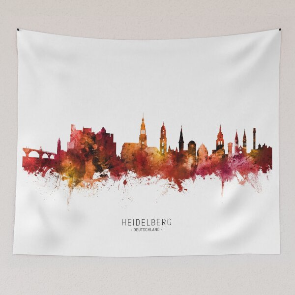 Item preview, Heidelberg Germany Skyline designed and sold by ArtPrints.