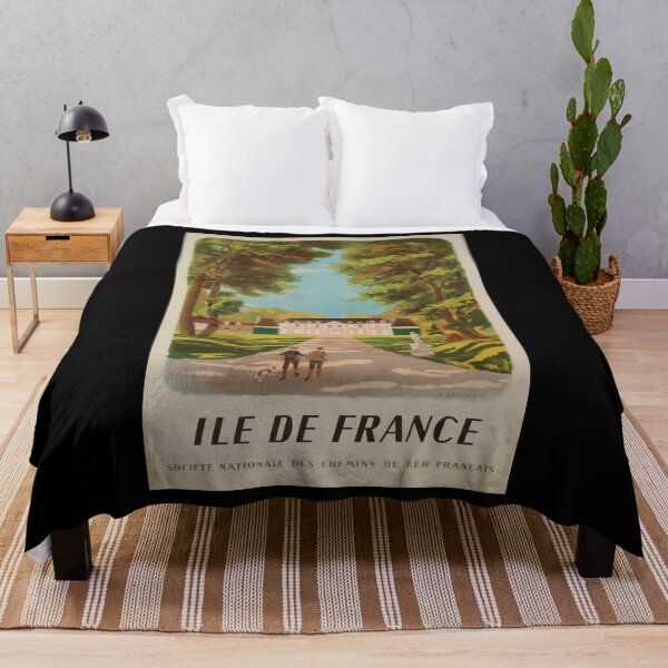 Item preview, retro classic Ile de France poster designed and sold by CorasPosters.