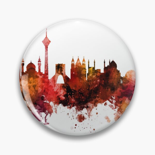 Item preview, Tehran Iran Skyline designed and sold by ArtPrints.