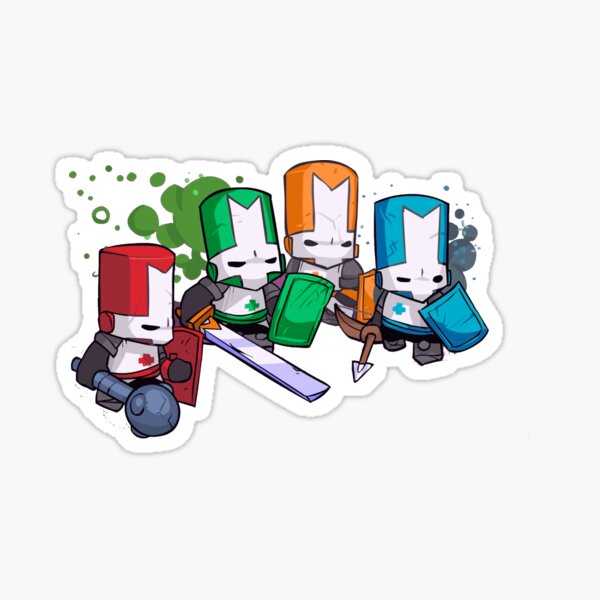 castle crashers  Sticker for Sale by NikolayNekrylov