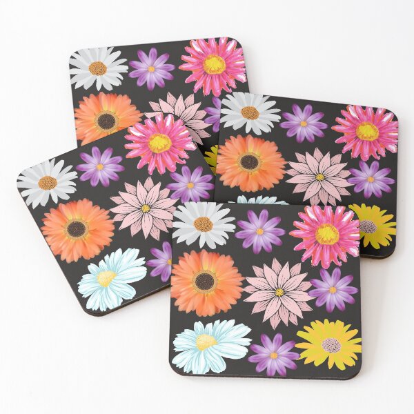 Item preview, Colorful daisies designed and sold by Gatugi.