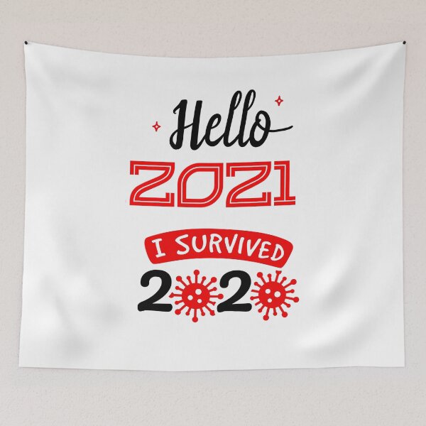 Item preview, hello 2021 i survive 2020 designed and sold by PUNCH ME IN SHOP.