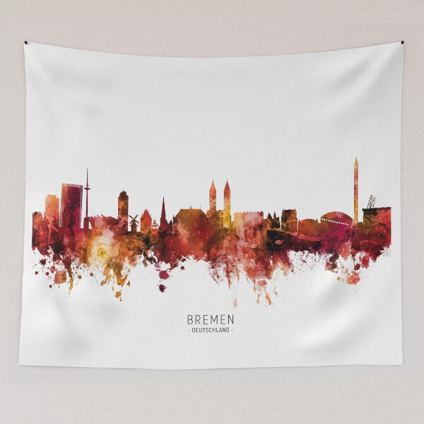 Artikelvorschau, Bremen Germany Skyline entworfen und verkauft von ArtPrints.