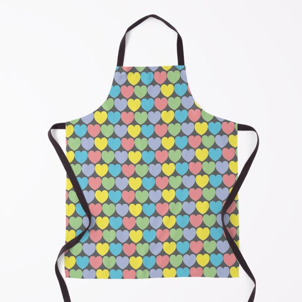 Item preview, colorful hearts seamless print designed and sold by ddesignnstudio.