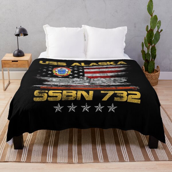 Vista previa del artículo con la obra «Insignia submarina USS Alaska SSBN 732 Vintage», diseñado y vendido por Genesis68.