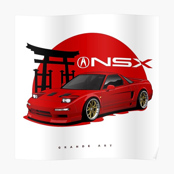 Poster Honda Acura Nsx Par Grandeart Redbubble