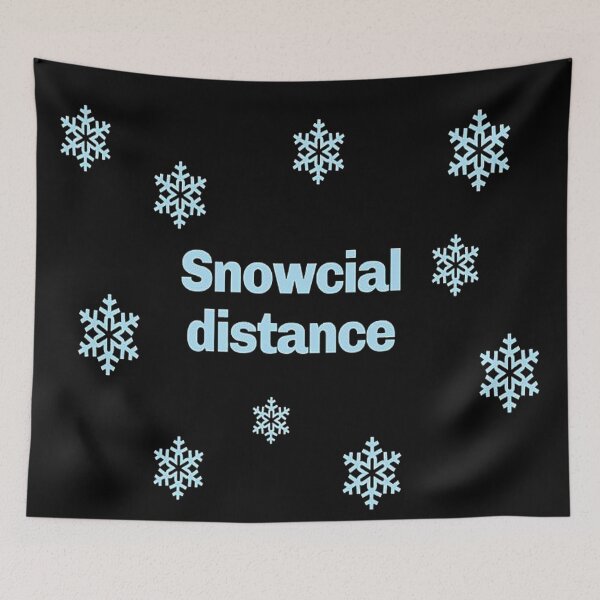 Artikelvorschau, Snowcial schwarz entworfen und verkauft von NancyArtDesigns.