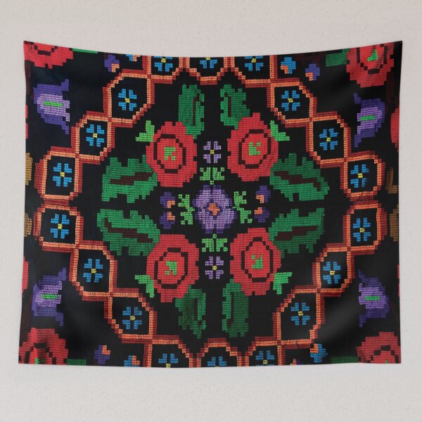 Item preview, Ukrainian Bohemian Roses Pattern designed and sold by patternme.