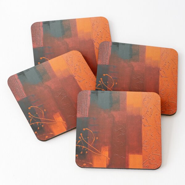 Item preview, abstract orange toned painture from far designed and sold by Rheba77.