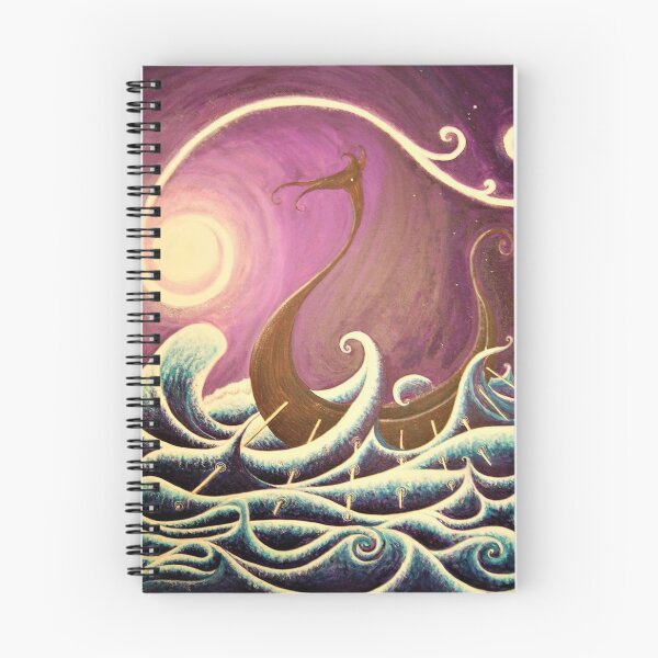 Item preview, Viking ship in Purple Sky designed and sold by Malc Sutherland.