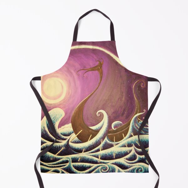 Item preview, Viking ship in Purple Sky designed and sold by Malc Sutherland.