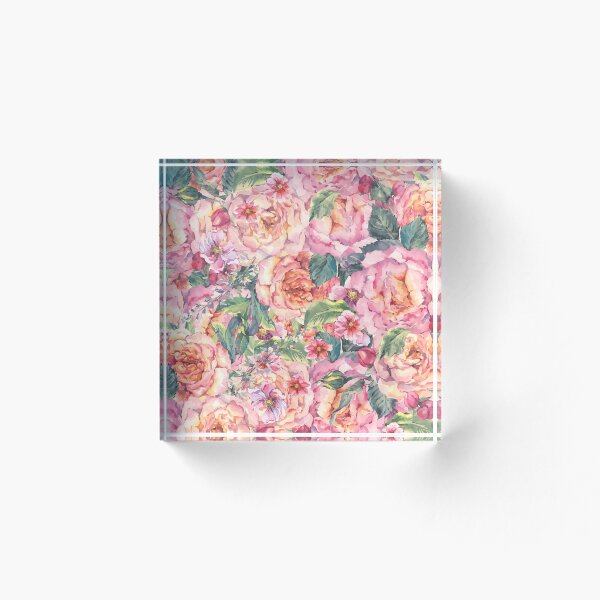 Item preview, Vintage Rose Flowerbed designed and sold by adortopia.