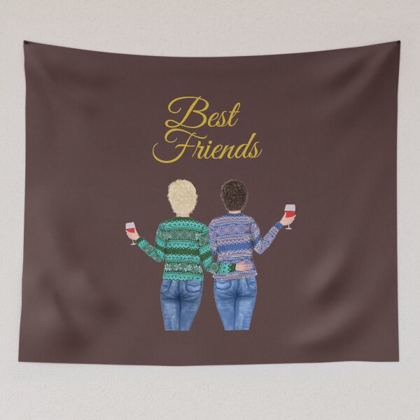Item preview, Two Pretty Best Friends designed and sold by SunfullyYours.