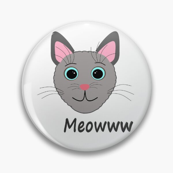 Item preview, Grey Smiley Cat Meow designed and sold by Georgiodaccache.
