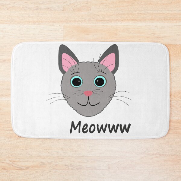 Item preview, Grey Smiley Cat Meow designed and sold by Georgiodaccache.