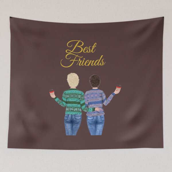 Item preview, Two Pretty Best Friends designed and sold by SunfullyYours.