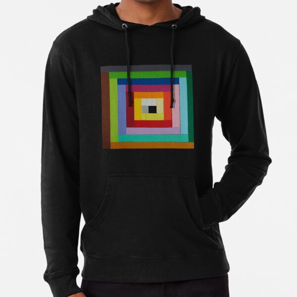 Square spiral of colors Lightweight Hoodie