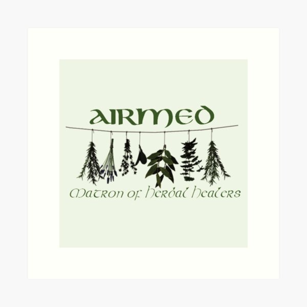 Item preview, Airmed, Irish Goddess of Herbal Healing designed and sold by Prints4Pagans.
