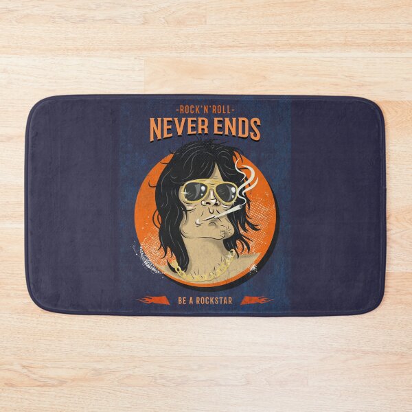 Item preview, Rock n Roll Never Ends / Retro Design / Vintage / Rock & Roll designed and sold by RedBoyShop.