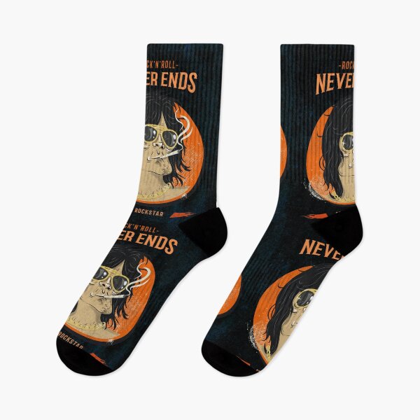 Item preview, Rock n Roll Never Ends / Retro Design / Vintage / Rock & Roll designed and sold by RedBoyShop.