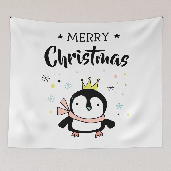 Item preview, Cute Merry Christmas Penguin  designed and sold by JTS STORE.