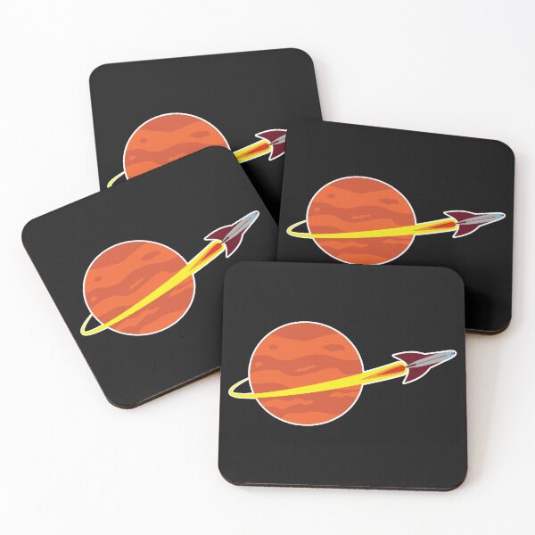 Item preview, Spacecraft and red planet designed and sold by ondrejcreates.