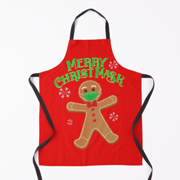 Item preview, Merry Christmas (Christmask) Covid-19 gingerbread man with mask designed and sold by Shaun Joseph.