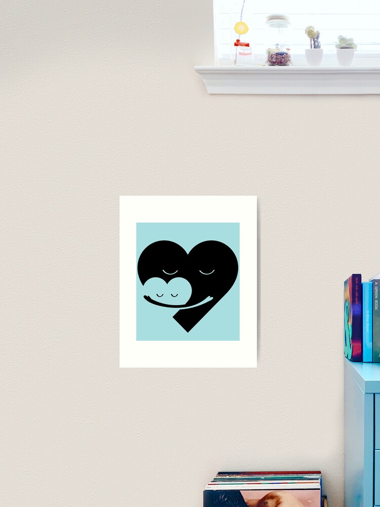 Thumbnail 2 of 3, Art Print, Heart Hug designed and sold by Doozal.