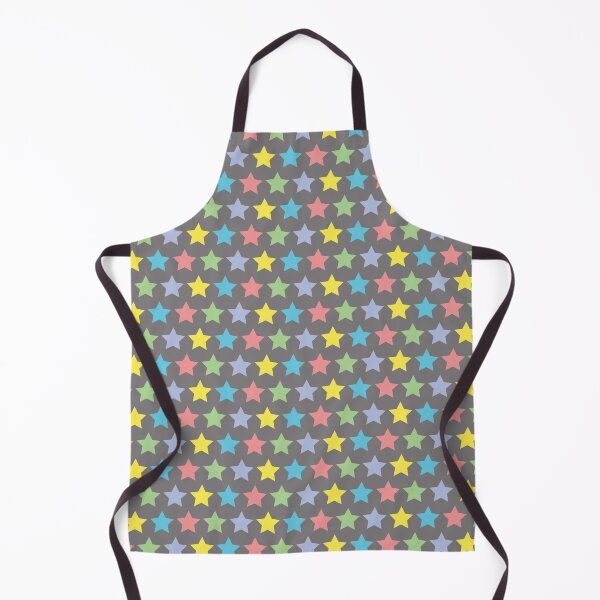 Item preview, colorful stars with grey background seamless print designed and sold by ddesignnstudio.