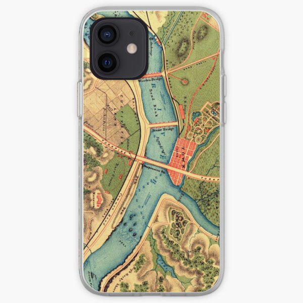 Topography Map iPhone Soft Case