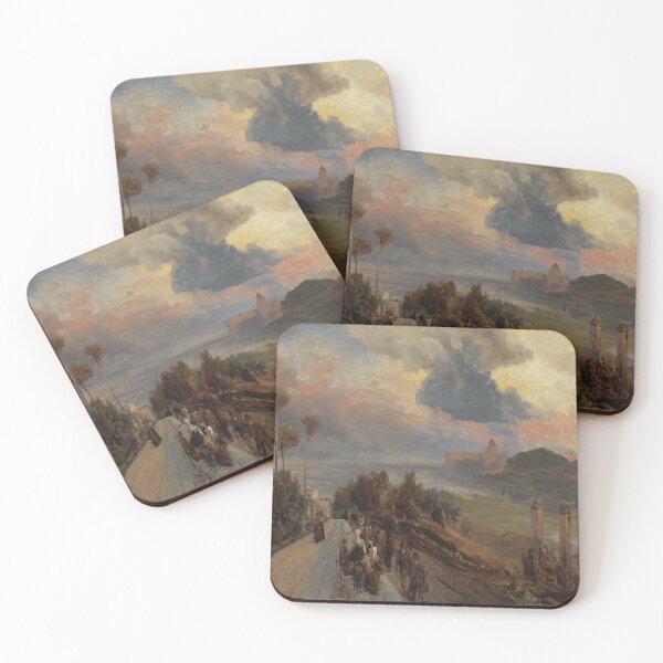 Item preview, Via Cassia Near Rome With A View Of The Vatican-Oswald Achenbach designed and sold by LexBauer.