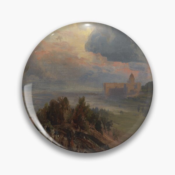 Item preview, Via Cassia Near Rome With A View Of The Vatican-Oswald Achenbach designed and sold by LexBauer.