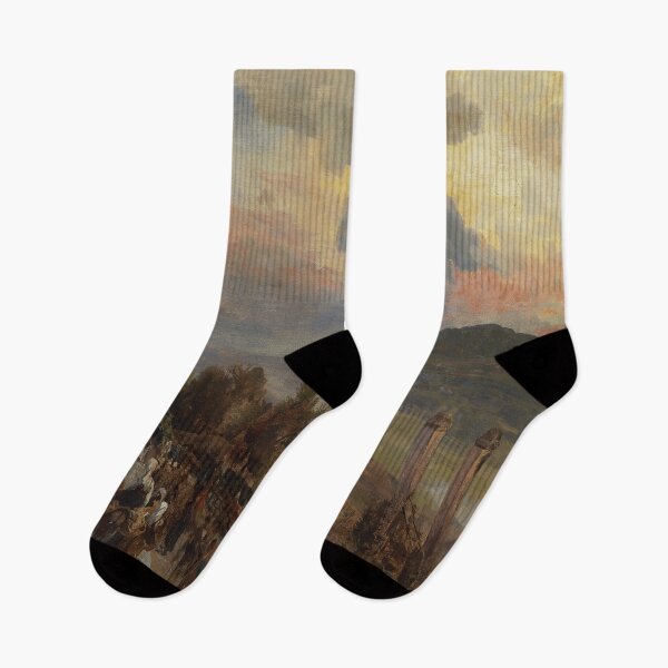 Item preview, Via Cassia Near Rome With A View Of The Vatican-Oswald Achenbach designed and sold by LexBauer.