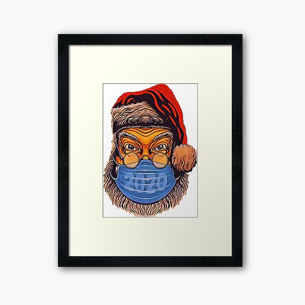 Item preview, Santa With Face Mask designed and sold by Mustapha ELAMRANI.