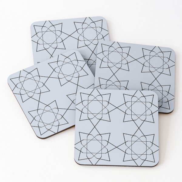 Item preview,  Geometric Shape Repeat-blue grey background designed and sold by CSouissi.