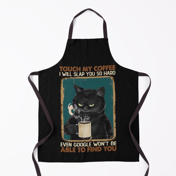 Item preview, Vintage Black Cat Touch My Coffee I Will Slap You So Hard designed and sold by AlisonWalsh24.