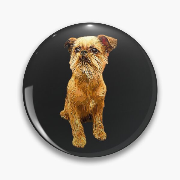 Item preview, Brussels Griffon Bruxellois Cute Puppy Dog designed and sold by ElegantCat.