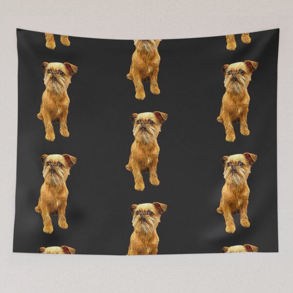 Item preview, Brussels Griffon Bruxellois Cute Puppy Dog designed and sold by ElegantCat.