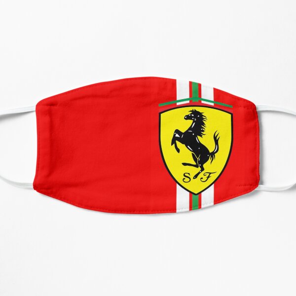 Diseño del logo de Ferrari F1 Mascarilla plana