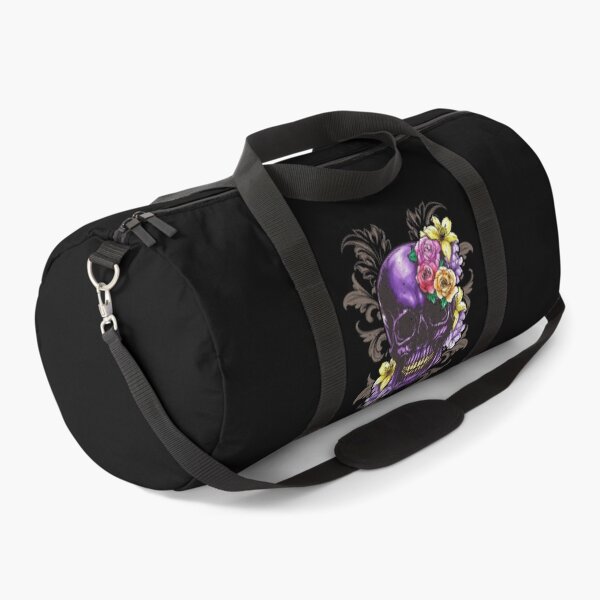 Item preview, Purple Floral Skull Lover With Roses & Flowers designed and sold by UniQueensShop.