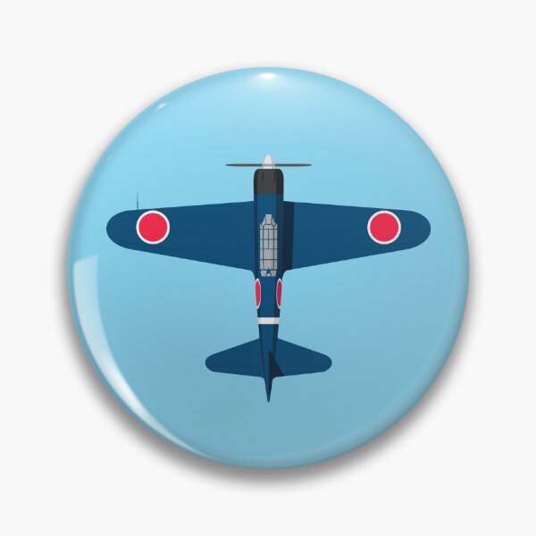 Artikelvorschau, A6M Zero WWII Aircraft - Blue entworfen und verkauft von VoodooCircus.