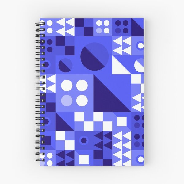 Item preview, Blue and white decorative patterns typical of the 70s designed and sold by LeGrizou.